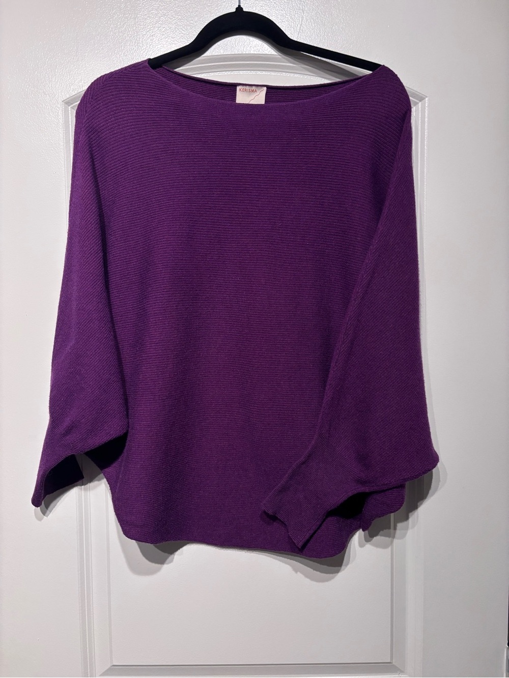 Kerisma Deep Purple Scoop Neck Knit Sweater
